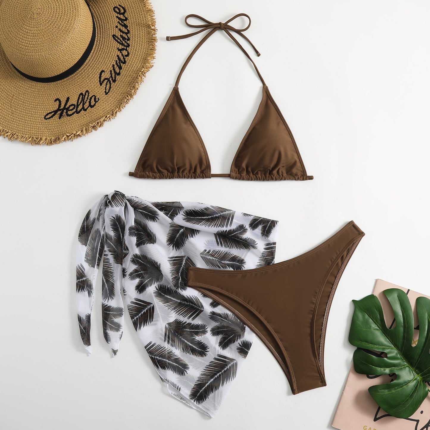 Ensemble bikini avec paréo transparent berg-feldt pour femme