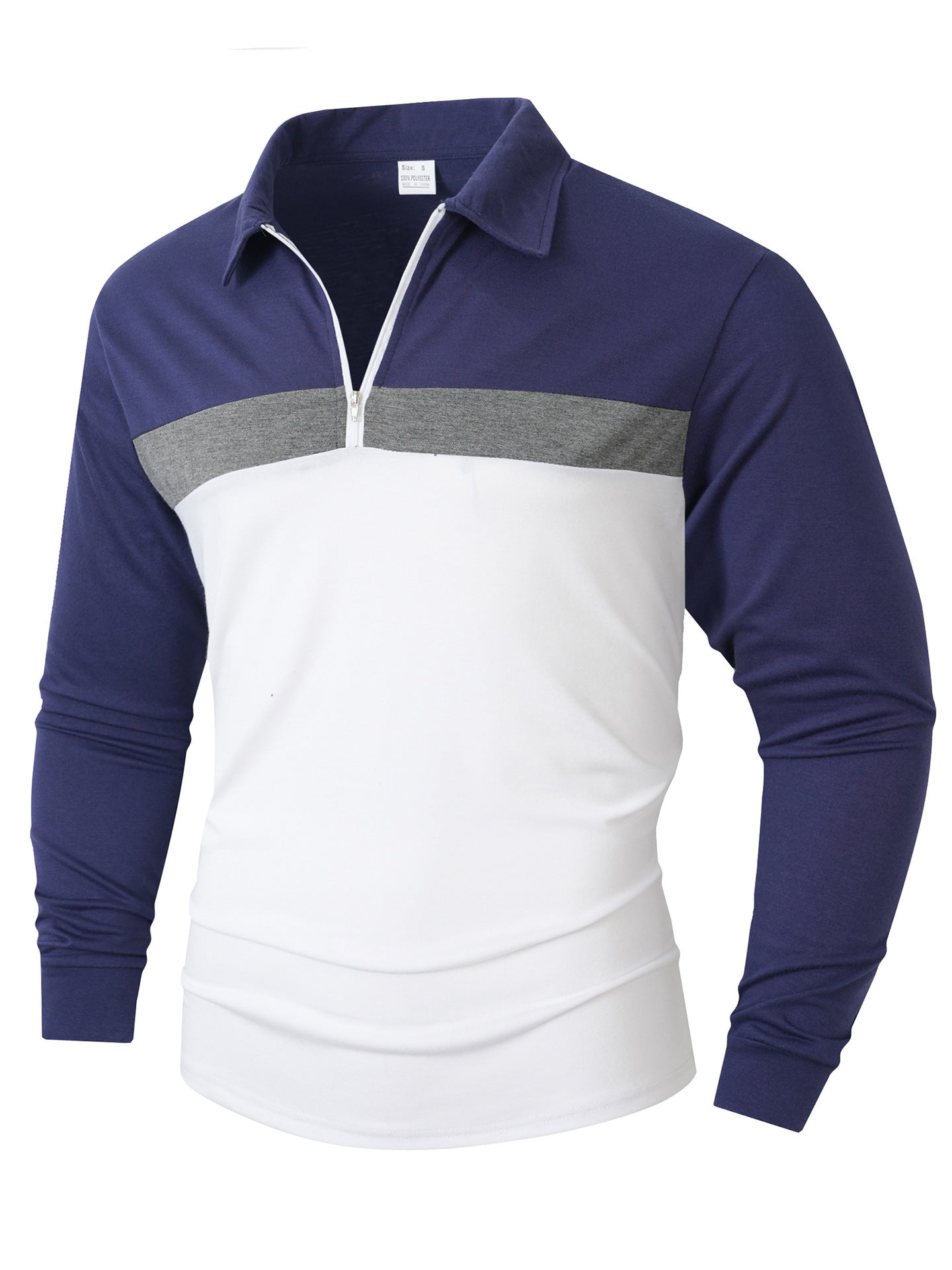 Herren Sportliches Langarmshirt mit Reißverschluss Berg-Feldt