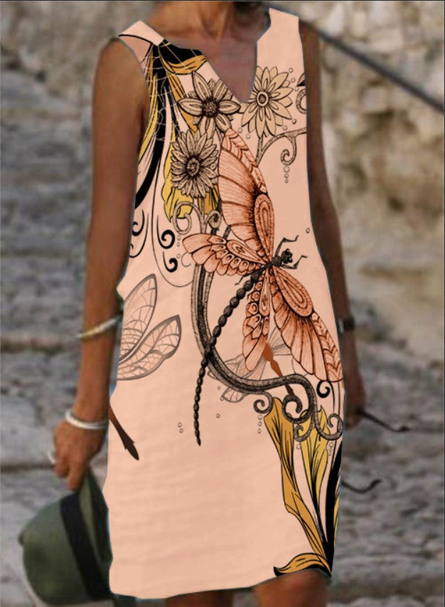Robe droite Berg-feldt pour femme, à imprimé floral artistique