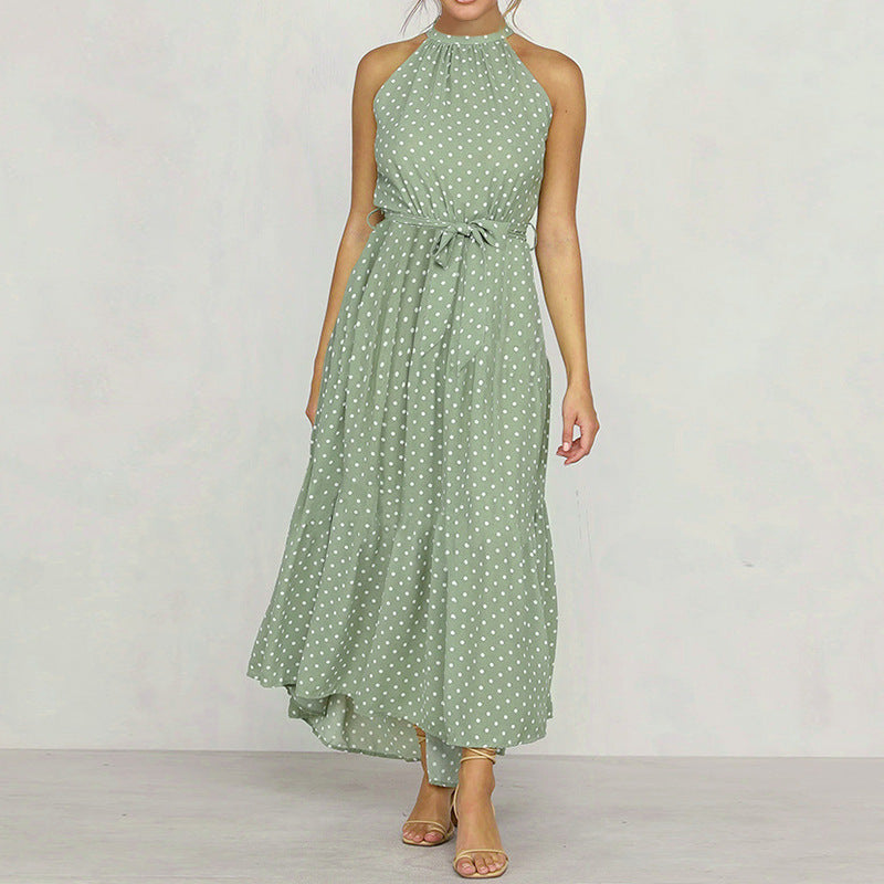 Élégante robe longue ceinturée à la silhouette fluide de berg-feldt