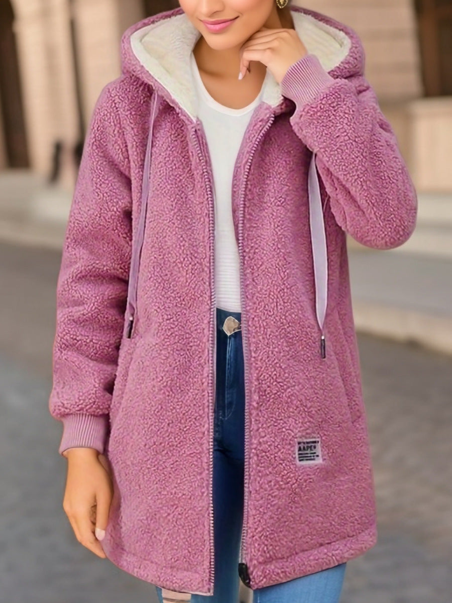 Doudoune polaire douillette à capuche et poches pratiques pour femme Berg-Feldt