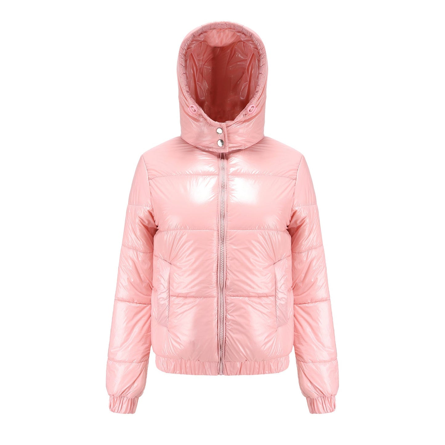Veste d'hiver brillante à capuche pour femme – Résistante à l'eau & Isolée thermiquement – Berg-Feldt