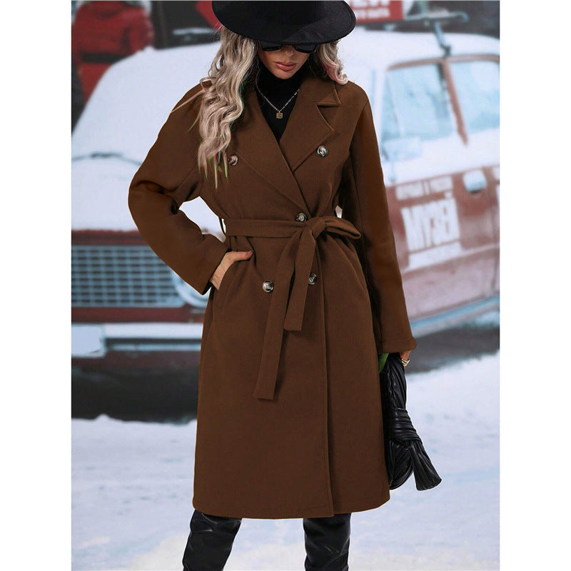 Manteau en laine croisé pour femme Berg-Feldt