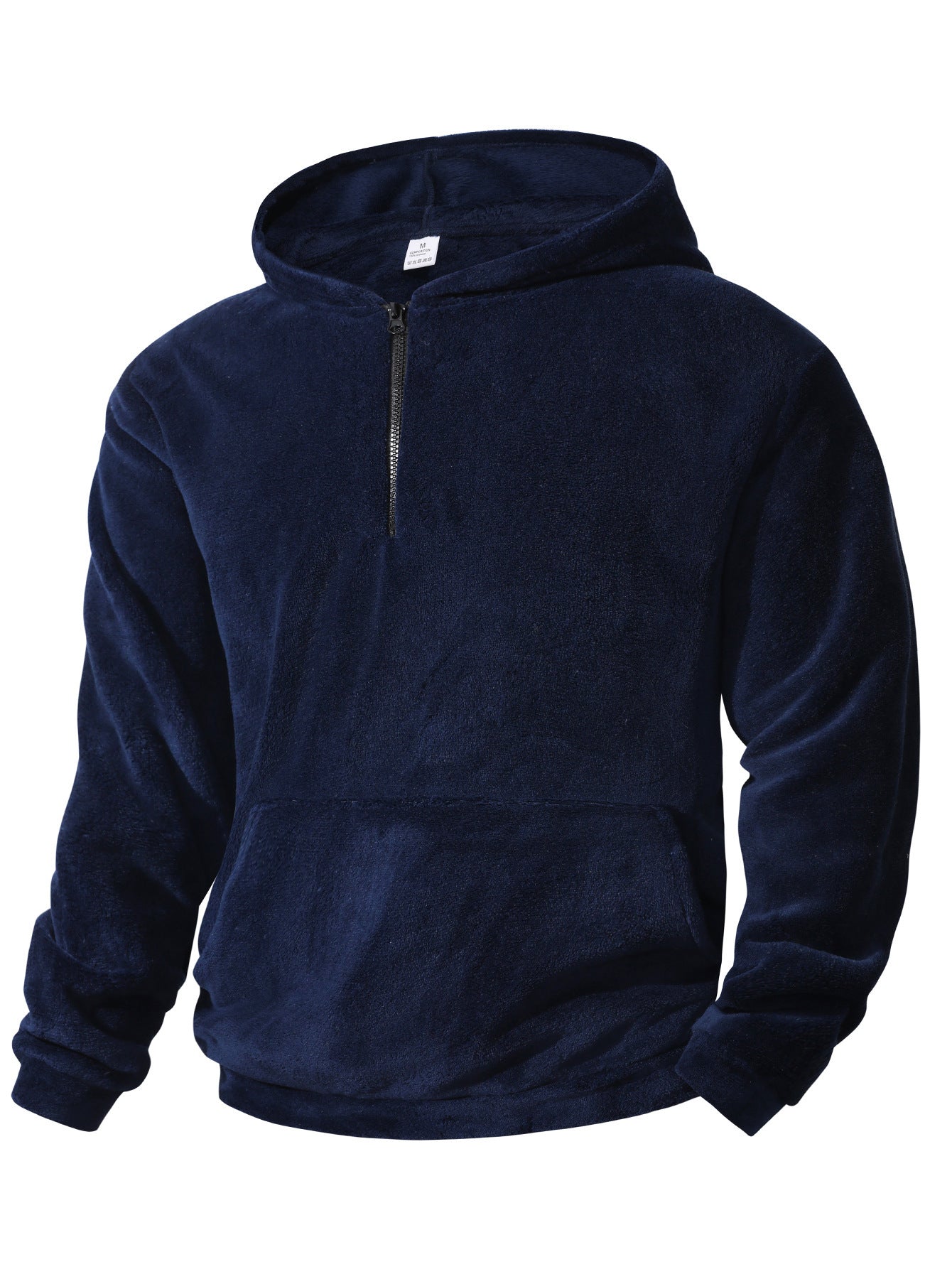 Sweat à capuche en molleton pour homme avec demi-zip innovant Berg-Feldt