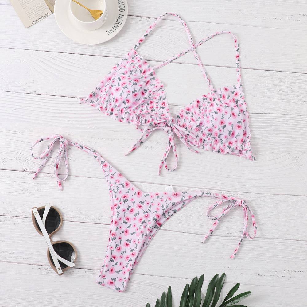 Ensemble bikini triangle imprimé vache pour femme berg-feldt
