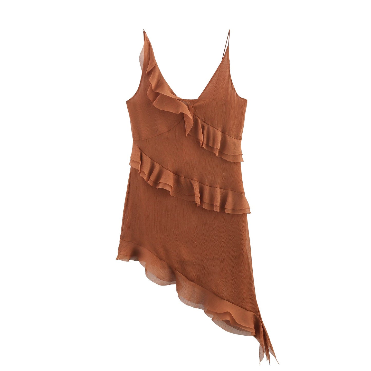 Berg-Feldt Sous-robe à volants asymétriques pour femme