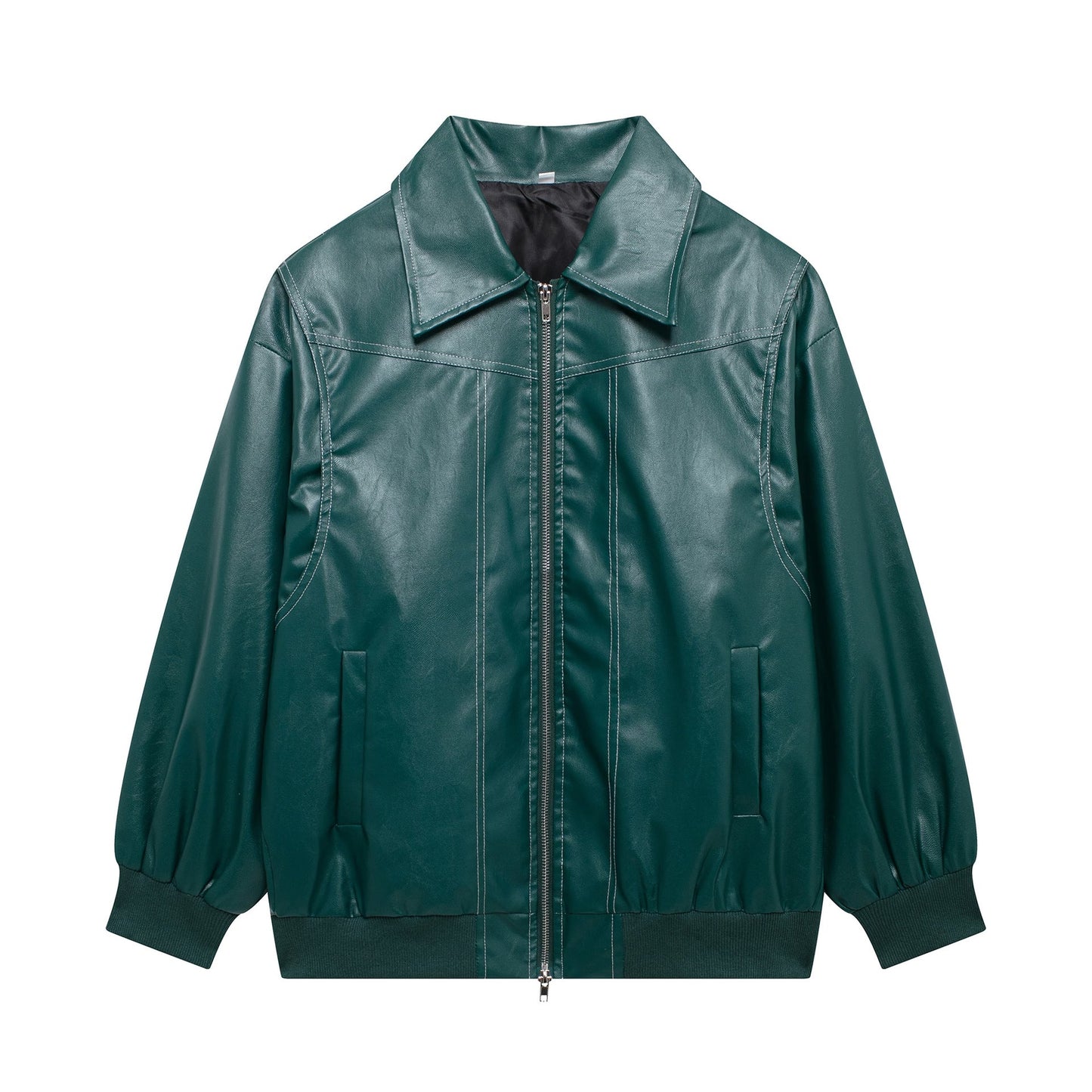 Blouson pour femme en similicuir coupe décontractée avec ourlet élastique Berg-Feldt