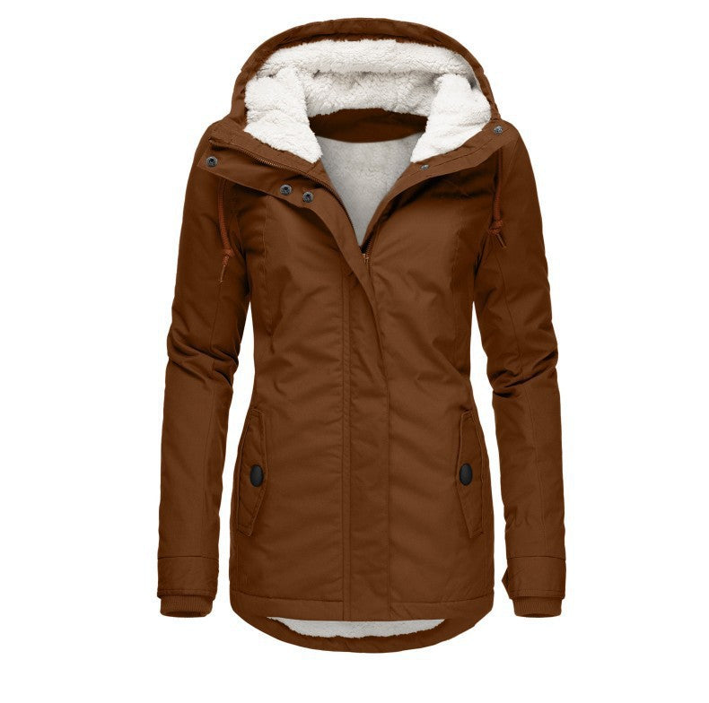 Damen warme Outdoor-Jacke mit kuscheligem Futter Berg-Feldt