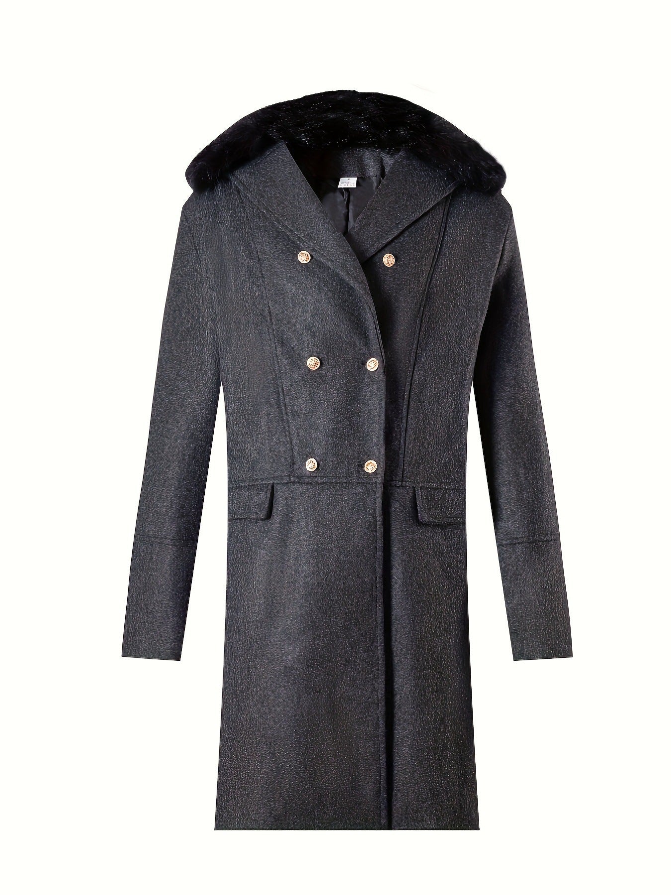 Elegant long men's coat with luxurious fur collar Berg-Feldt