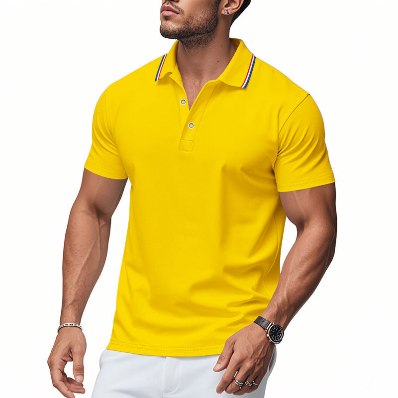 Polo pour homme avec col moderne et technologie de gestion de l'humidité Berg-Feldt