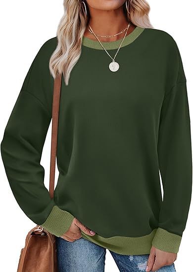 Dames sweatshirt confortable avec manches raglan et col décoratif Berg-Feldt