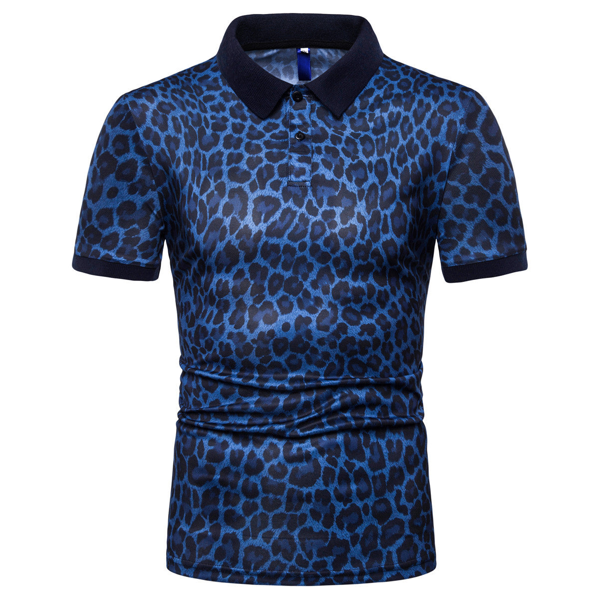 Herren Polo-Shirt mit aufregendem Leopardenmuster und modernem Schnitt Berg-Feldt