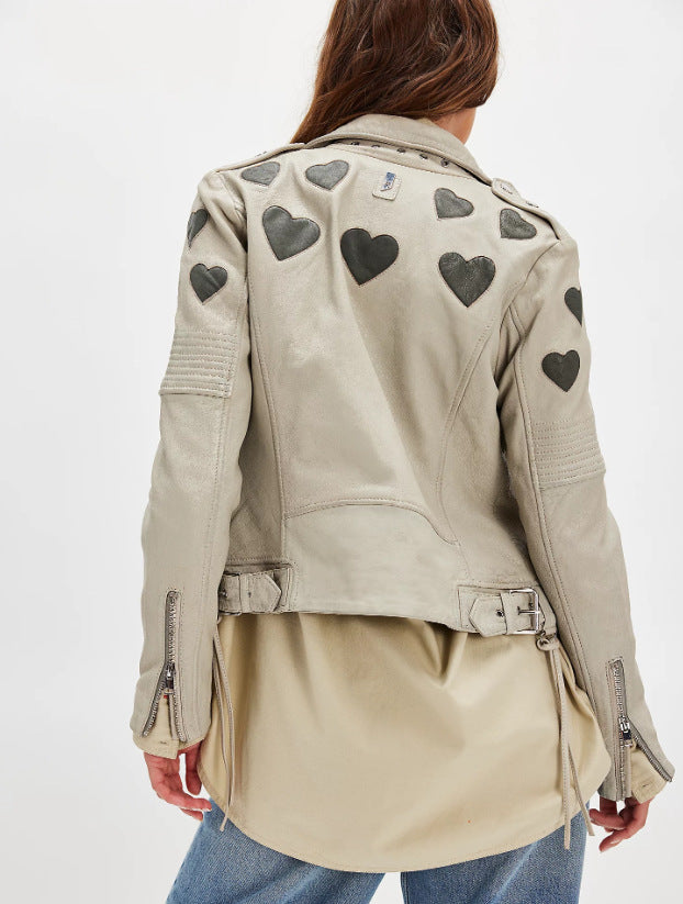 Veste femme avec applications cœurs Berg-Feldt