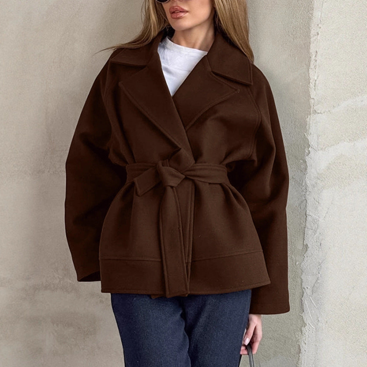 Veste cache-cœur élégante pour femme avec ceinture et coupe décontractée Berg-Feldt