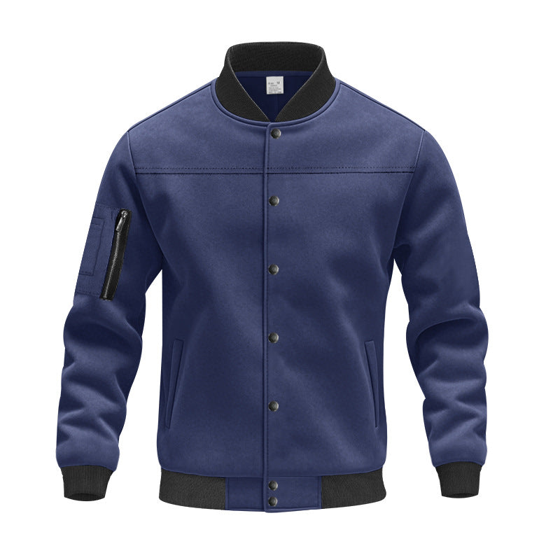 Blouson universitaire élégant pour hommes avec poches zippées pratiques et poignets élastiques Berg-Feldt