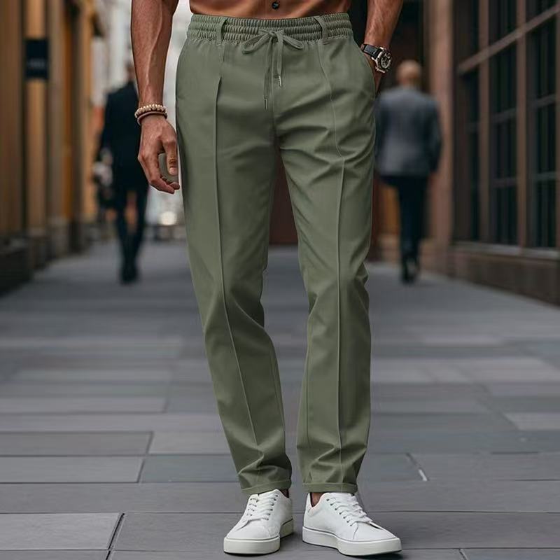 Pantalon décontracté élégant pour hommes avec taille élastique et poches latérales Berg-Feldt