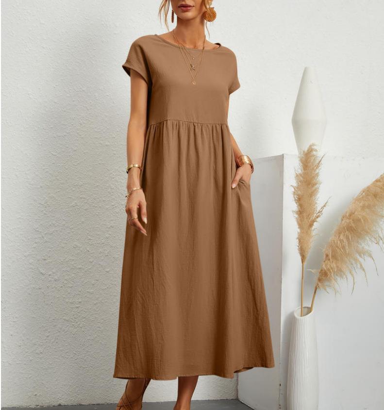 Robe mi-longue élégante et décontractée pour femme avec poches de berg-feldt