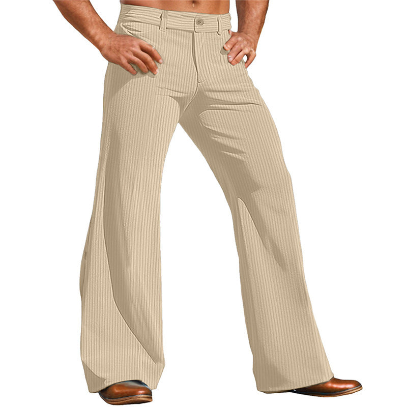 Herren elegante Flared Hose im Vintage-Stil mit Streifenmuster Berg-Feldt