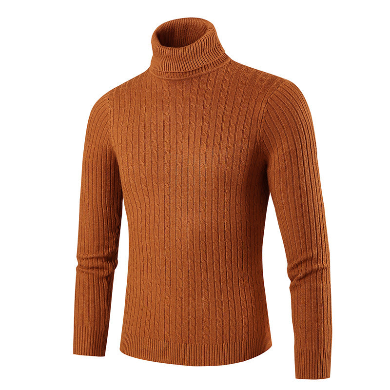 Herren modischer Rollkragenpullover aus strukturiertem Strick Berg-Feldt