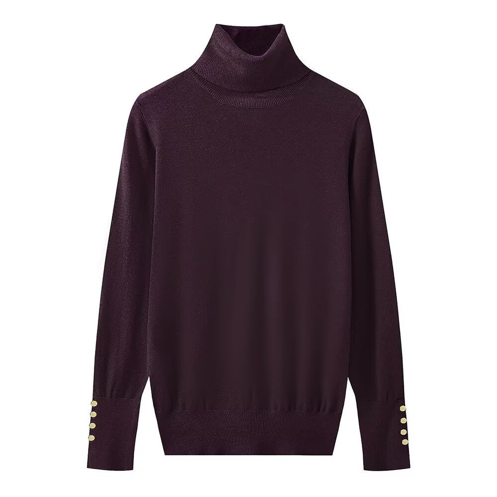 Pull col roulé boutonnée femme Berg-feldt