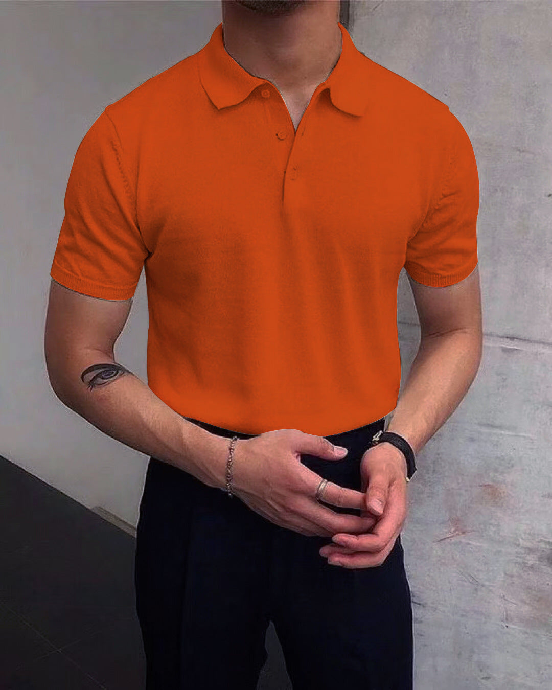 Herren Polo-Shirt aus atmungsaktiver Baumwolle mit elegantem Kragen Berg-Feldt