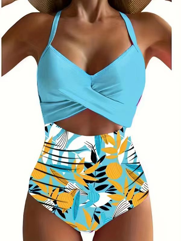 Maillot de bain femme Berg-Feldt avec design portefeuille et coupe haute