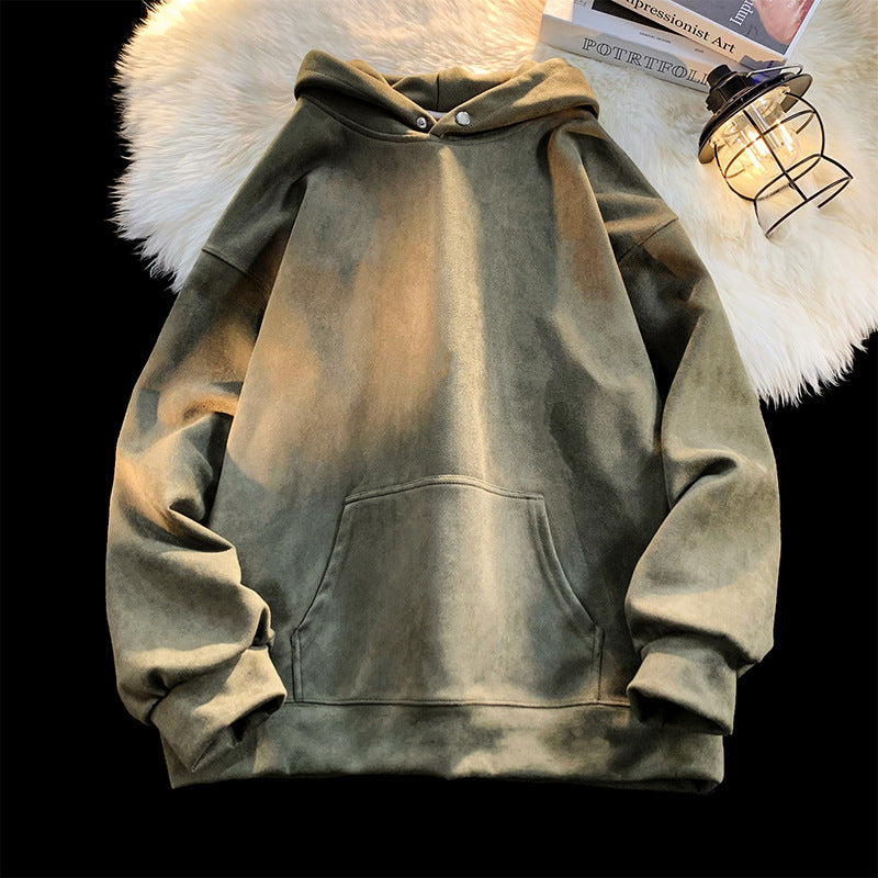 Damen pull à capuche confortable au look velours moderne Berg-Feldt
