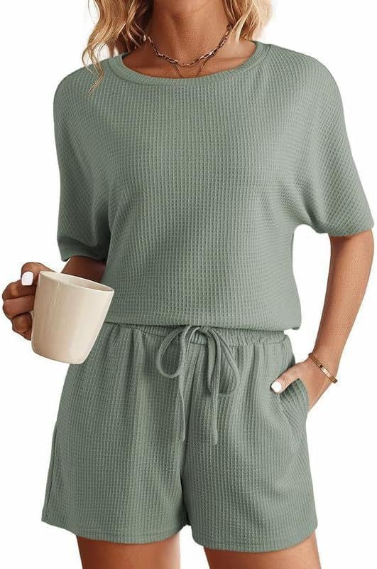 Ensemble femme, manches courtes, coupe ample, avec taille élastique et cordon de serrage par berg-feldt