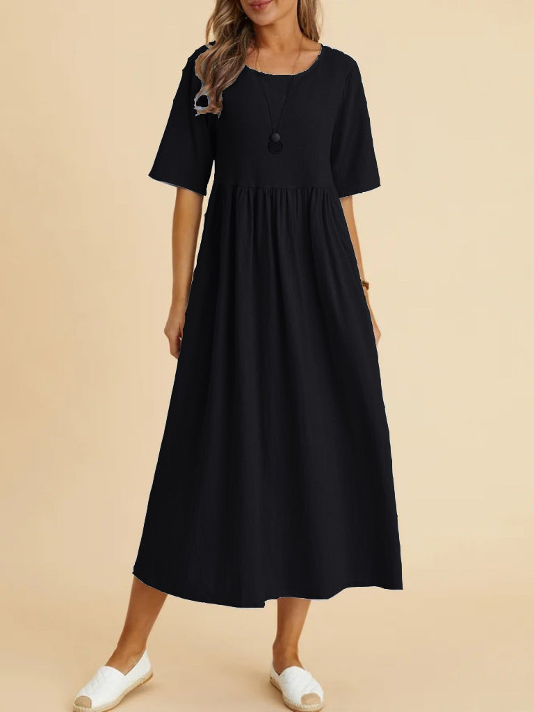 Weites Damen-Maxikleid mit lockerem Schnitt von berg-feldt