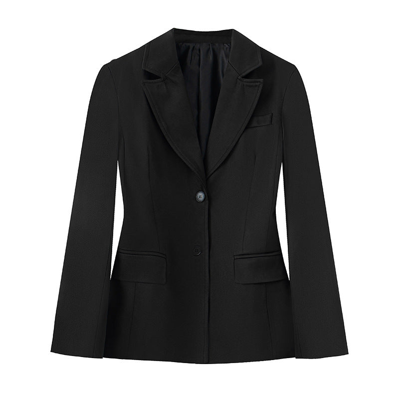 Berg-feldt Blazer pour femme avec revers en satin