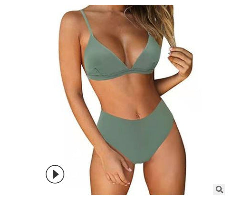 Haut de maillot de bain triangle taille haute Berg-Feldt pour femme