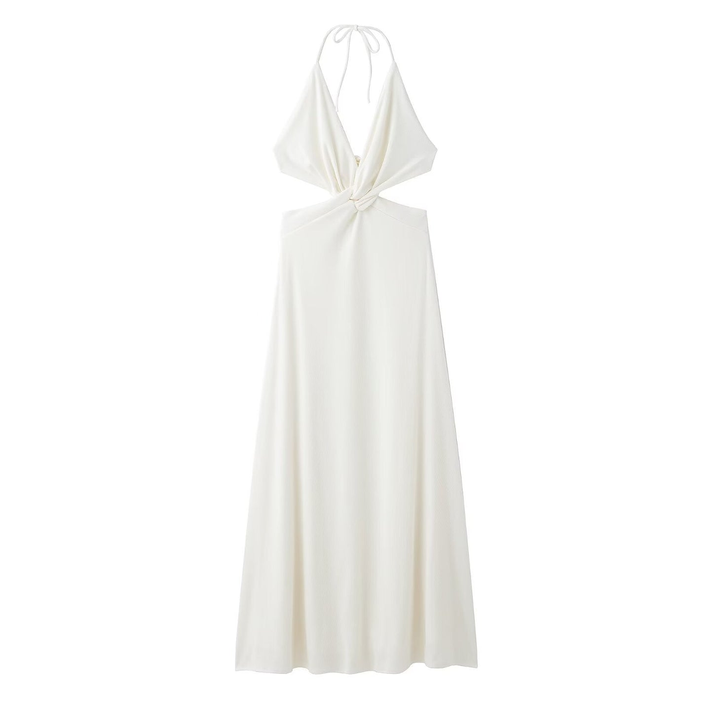 Robe longue dos nu à torsades pour femme berg-feldt