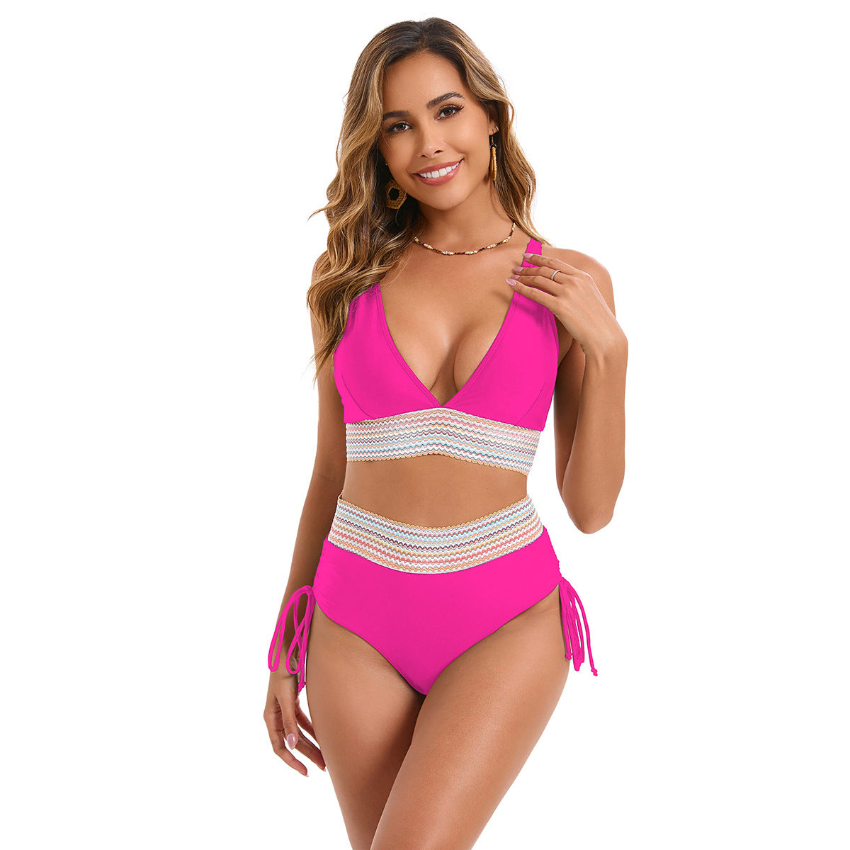 Ensemble de bikini taille haute et à lacets ajustables pour femme par berg-feldt