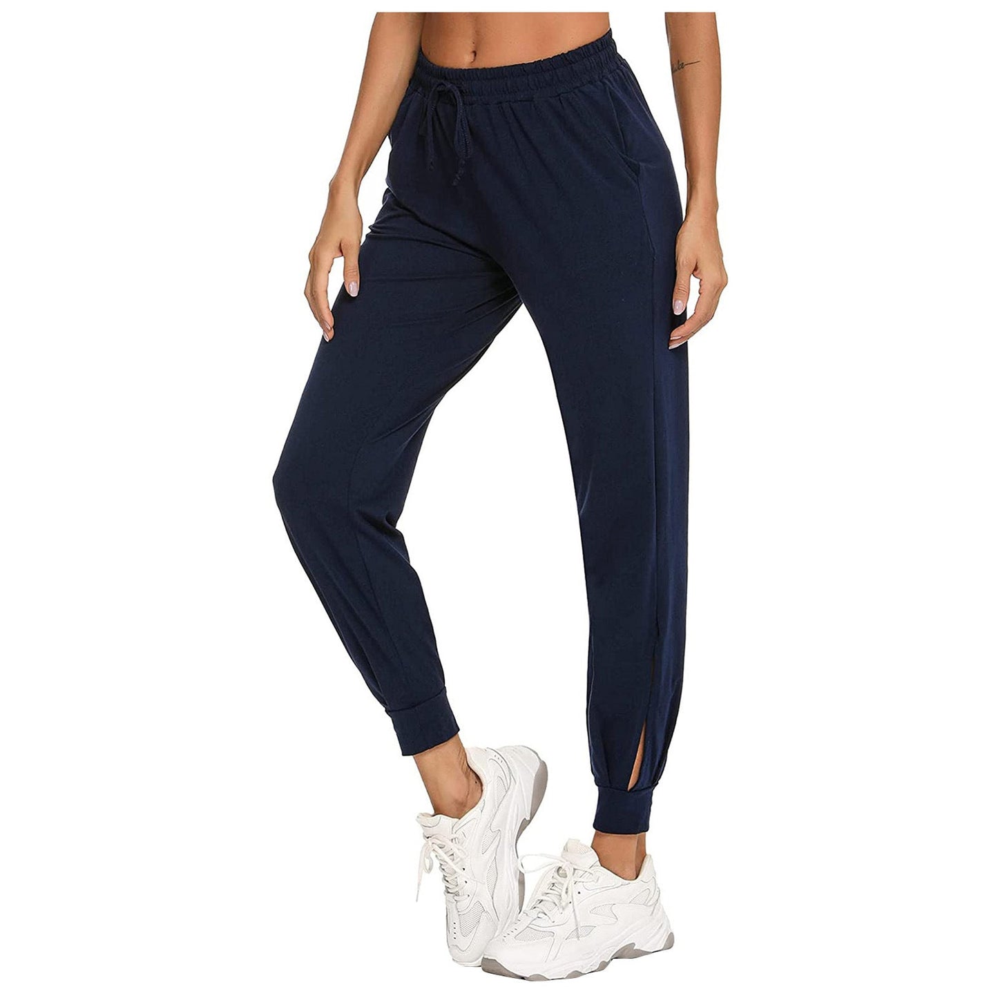 Damenpantalon de sport confortable avec ceinture élastique et poches latérales Berg-Feldt