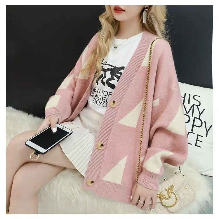 Cardigan décontracté pour femme avec motif intégral et boutons pratiques Berg-Feldt