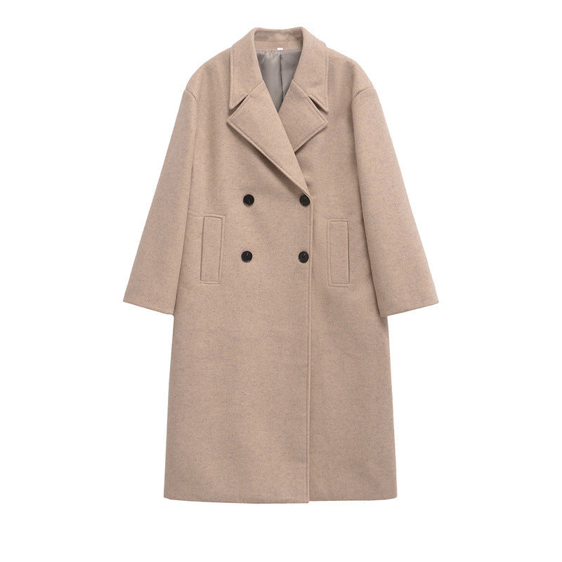 Damen Manteau en Laine Double Boutonnage Coupe Ample Élégant Berg-Feldt