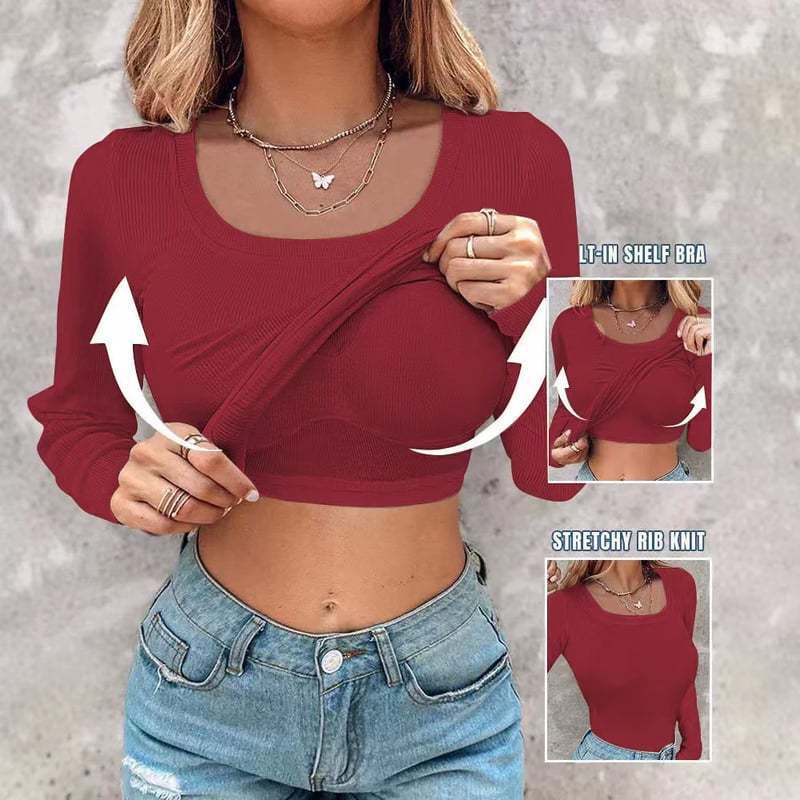 Débardeur court Ripp avec soutien-gorge intégré pour femme de berg-feldt