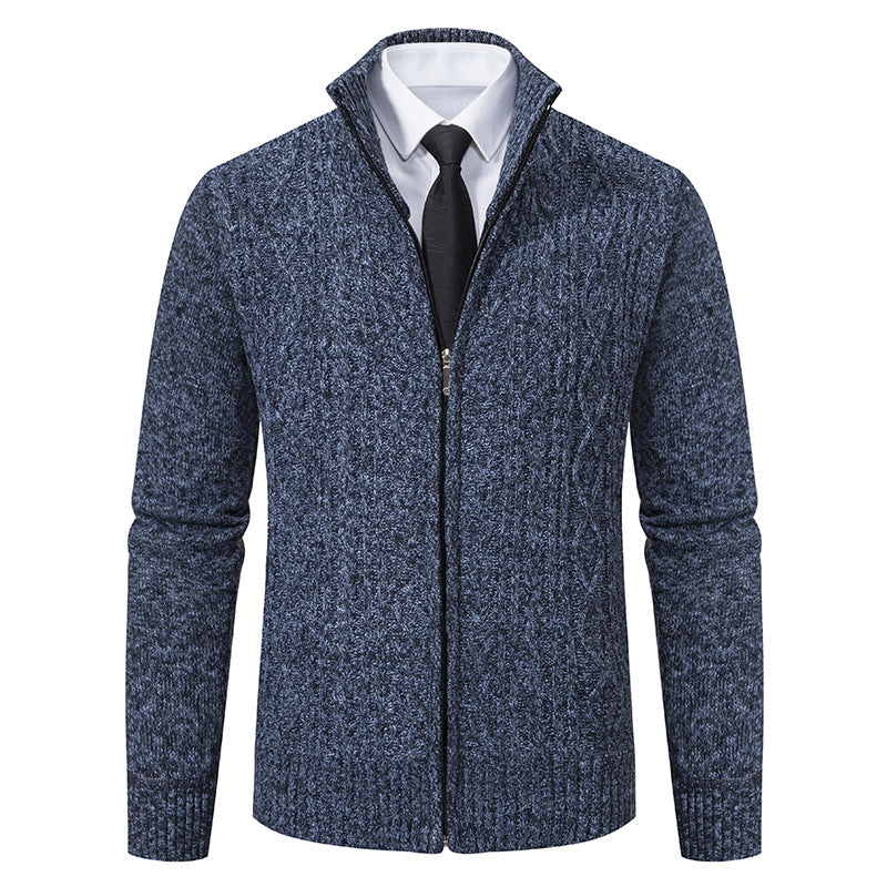 Cardigan homme col montant zippé Berg-Feldt