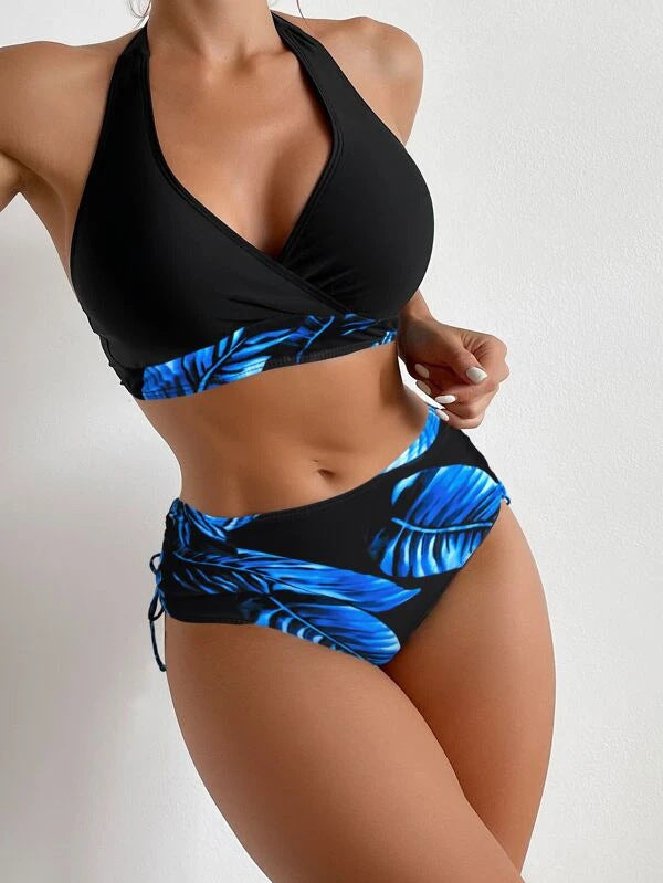 Ensemble de bikini femme Berg-Feldt coupe haute et laçages élégants