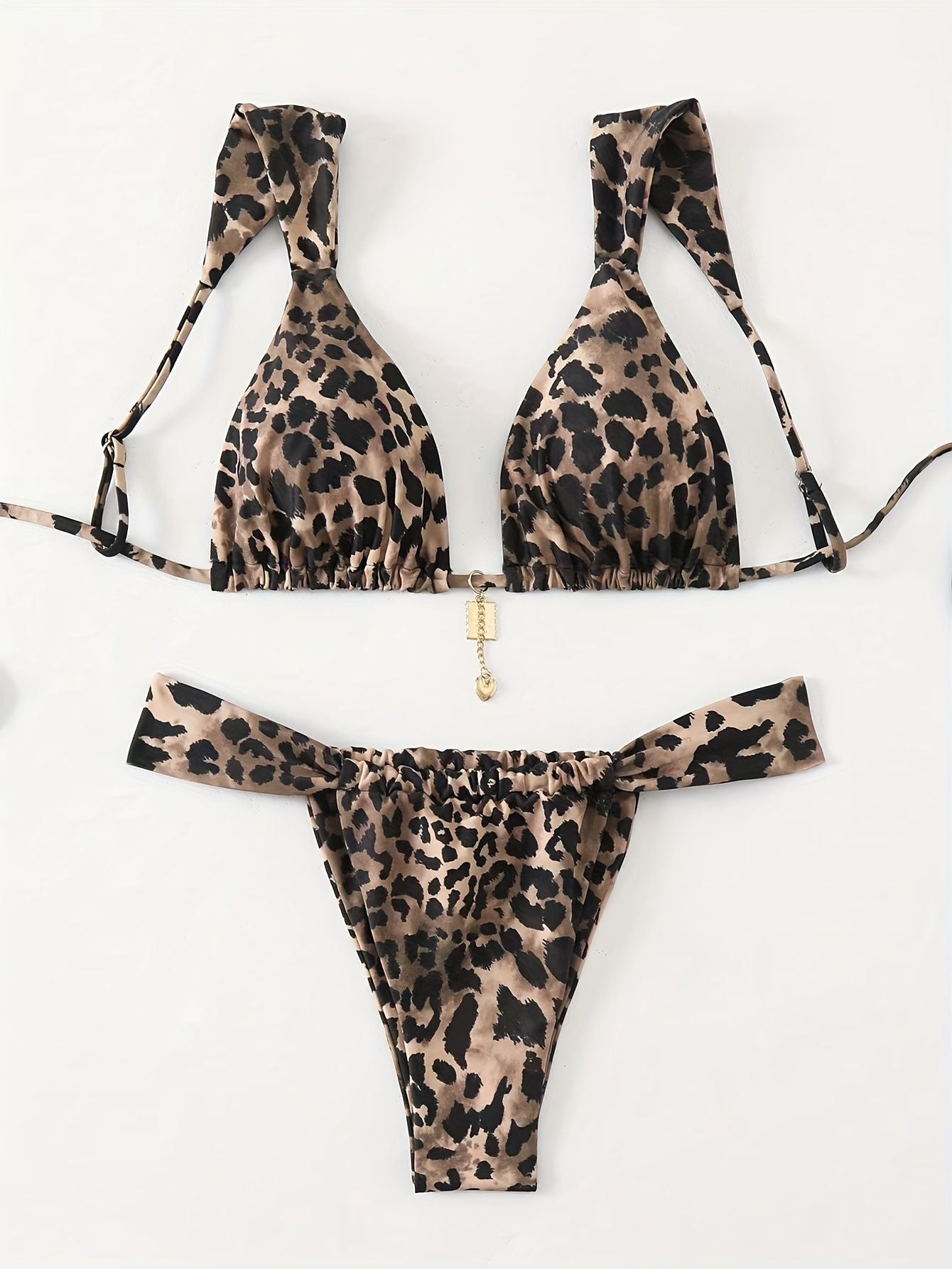 Ensemble de bikini à imprimé animal avec bretelles réglables par berg-feldt