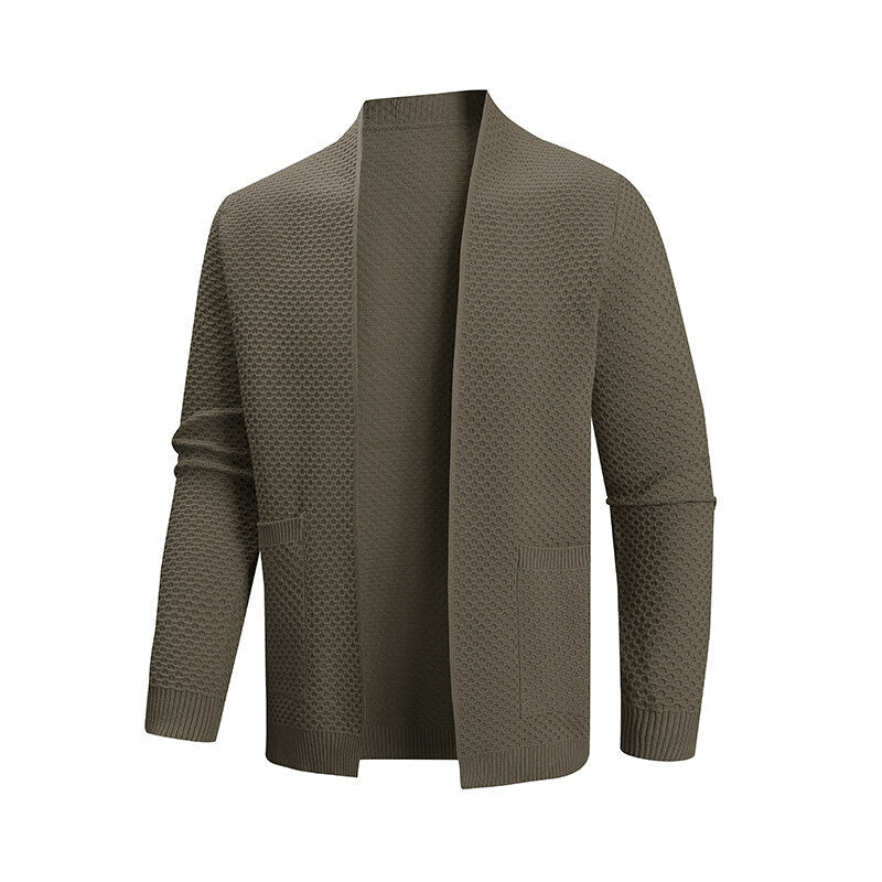 Cardigan pour homme en maille structurée moderne avec poches pratiques Berg-Feldt