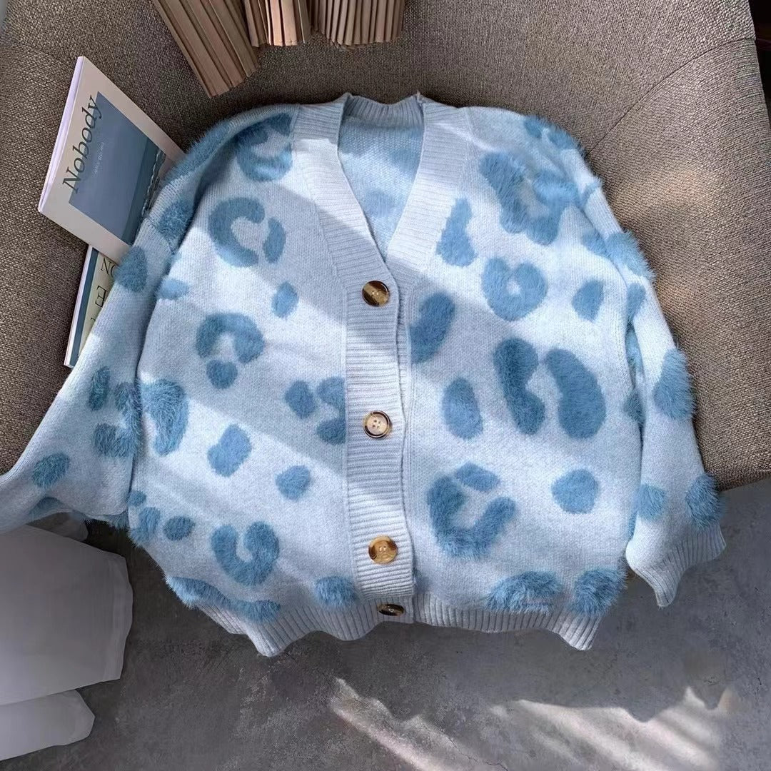 Cardigan douillet pour femme avec motif cœur et détails boutonnés Berg-Feldt