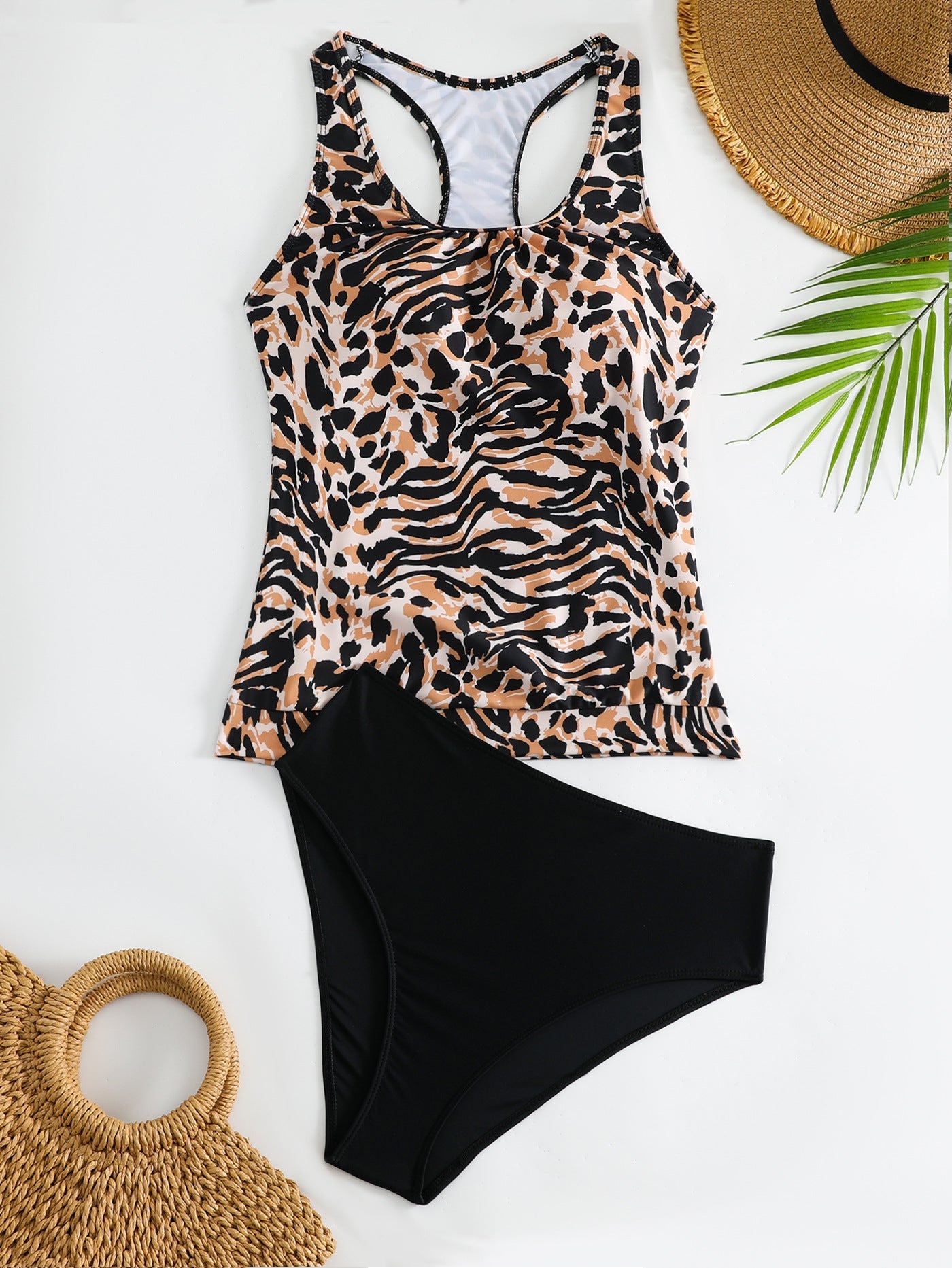 Sport Tankini Set für Damen mit Animalprint und High-Cut Hose von berg-feldt