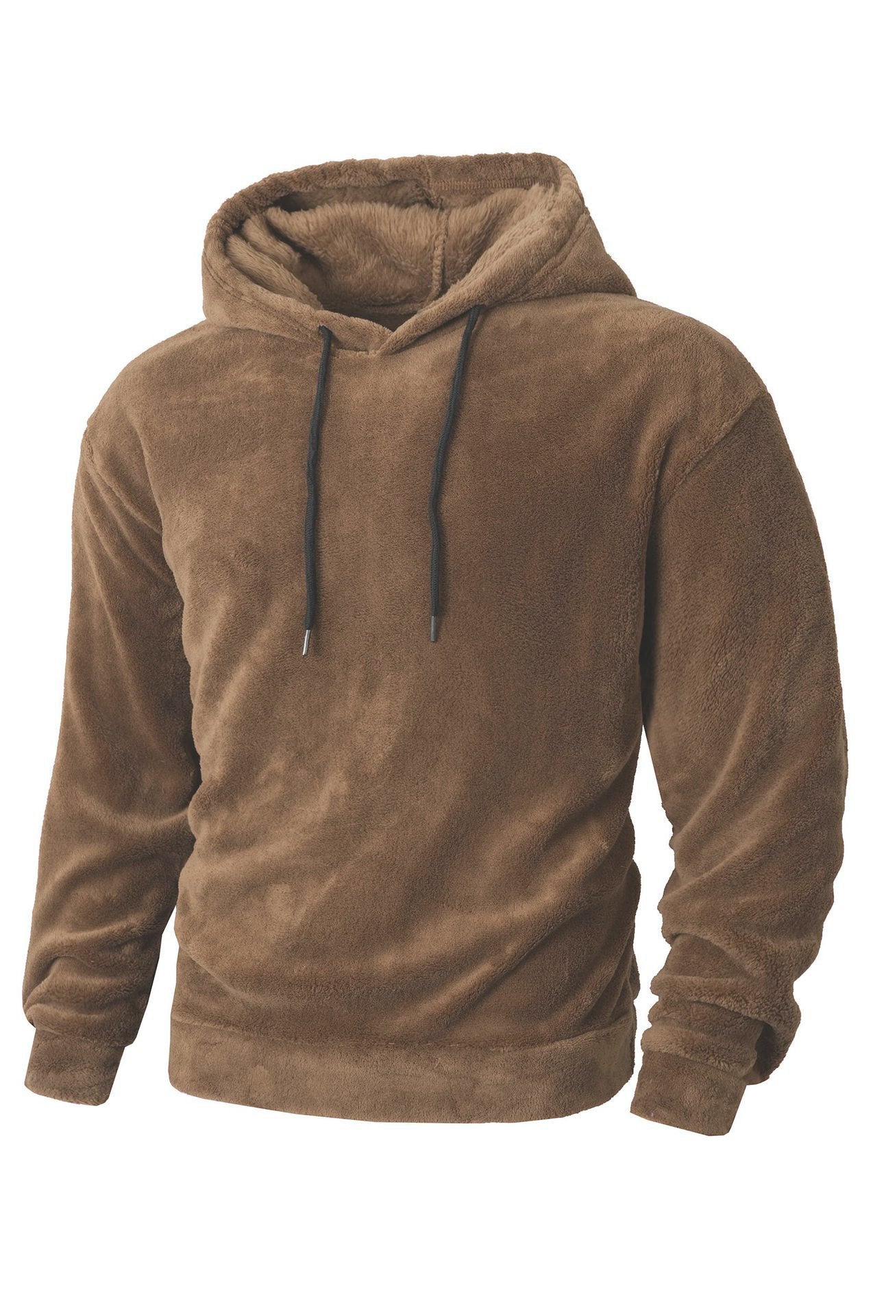 Polaire à capuche douillette avec cordon de serrage pour homme Berg-Feldt