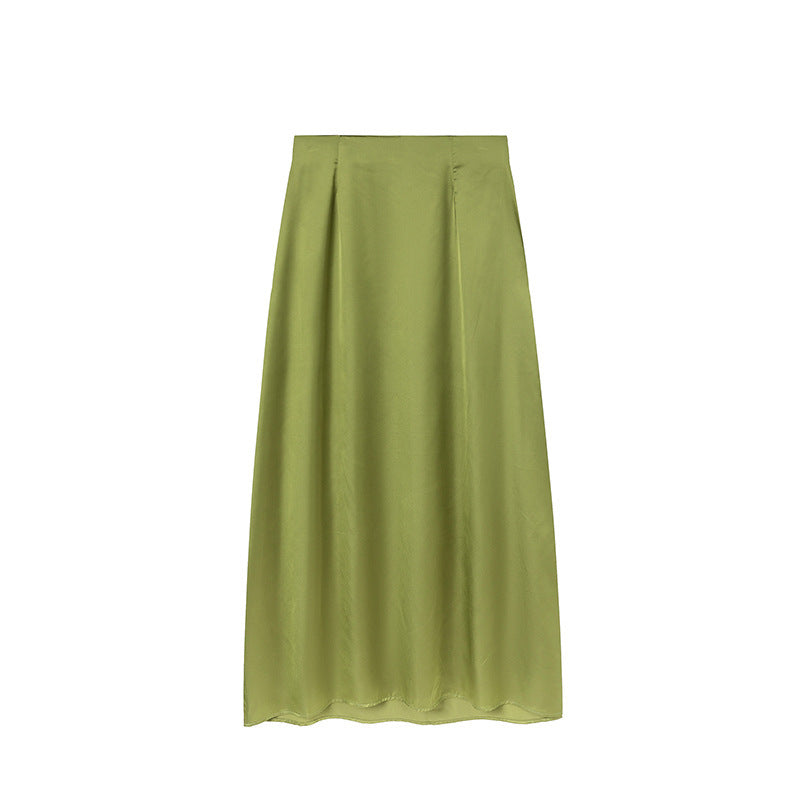 Jupe longue plissée taille haute pour femme Berg-Feldt