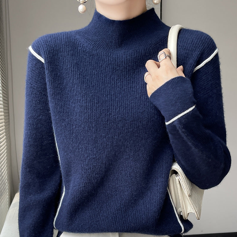 Berg-Feldt | Eleganter schlichter Rollkragenpullover