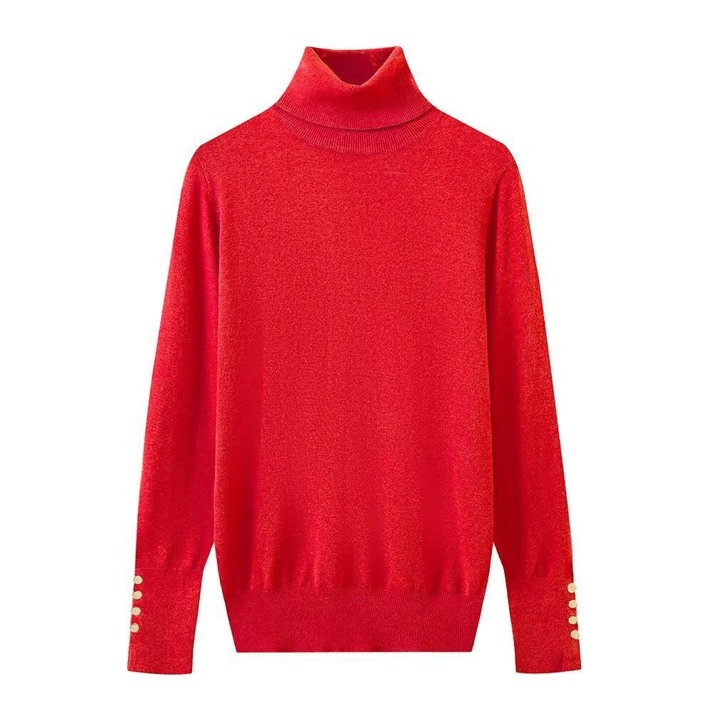 Pull col roulé boutonnée femme Berg-feldt