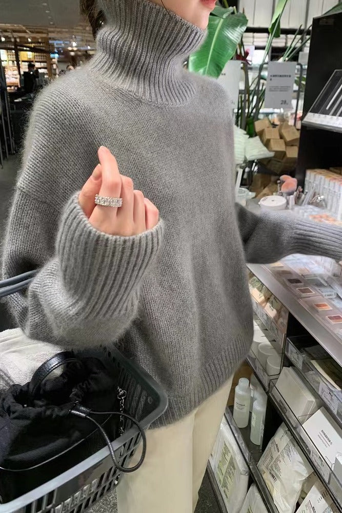 Col roulé douillet en tricot de qualité supérieure pour femme Berg-Feldt