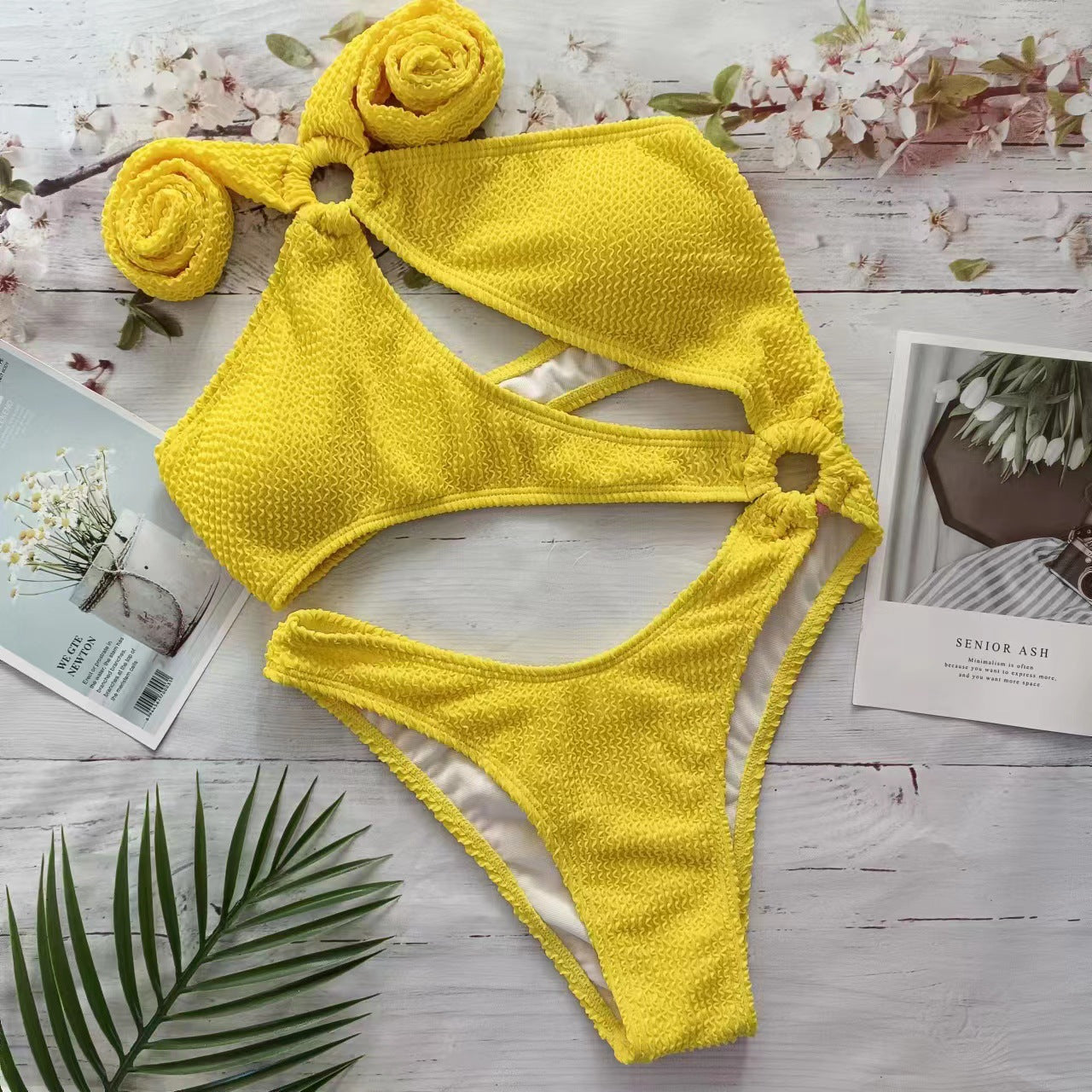 Women's High-Cut One-Shoulder Bikini Set berg-feldt