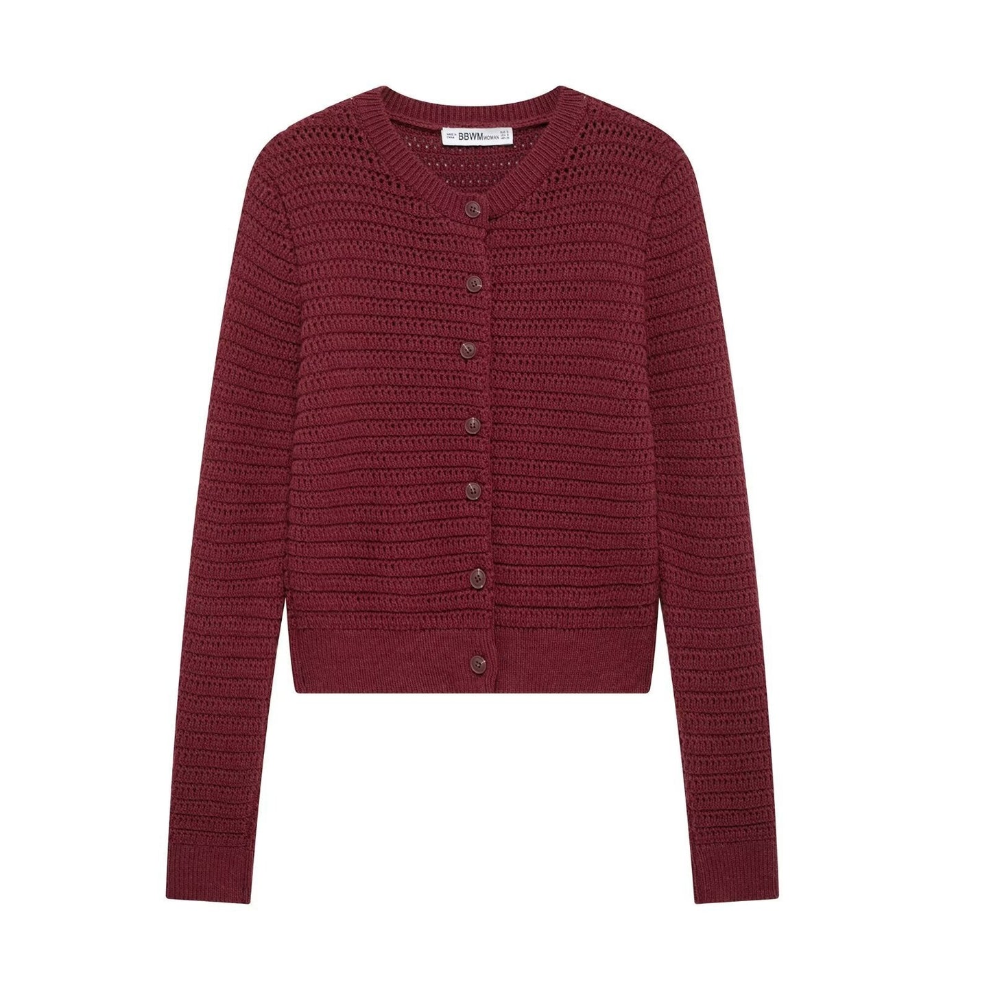 Gilet femme en maille texturée et boutons de berg-feldt